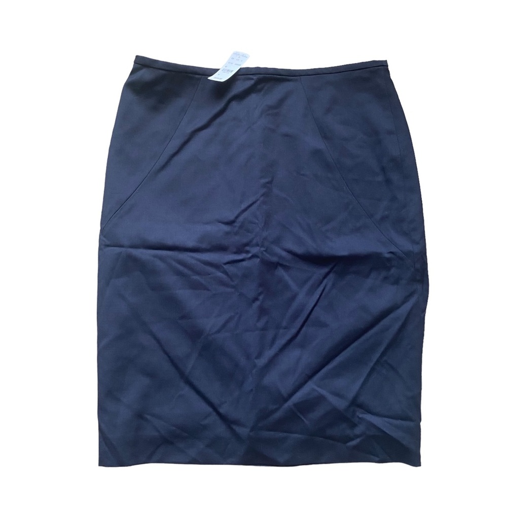 NWT Brooks Brothers Black Wool Pencil Skirt Womens 10